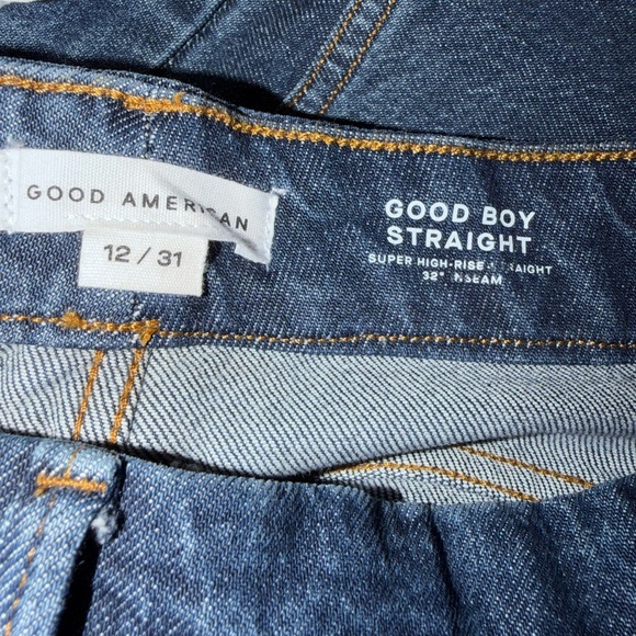 NWT Good American Good Boy Straight Leg Jeans - Picture 11 of 15